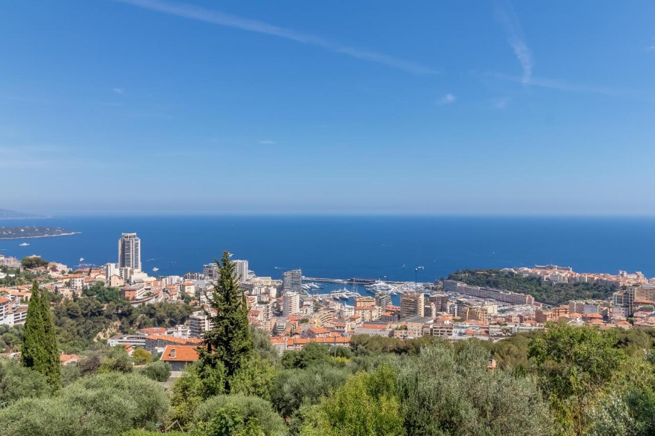 Le Mas D'Angeline, Vue Mer, Jardin Commun, Parking, Voiture Requise, 10 Min En Voiture De Monaco, Route Etroite, Pente Raide, Croisement Limite, Sea View, Shared Garden, Parking, Car Required, 10 Min Drive From Monaco, Narrow Steep Road, Limited Pass Beausoleil Exterior foto